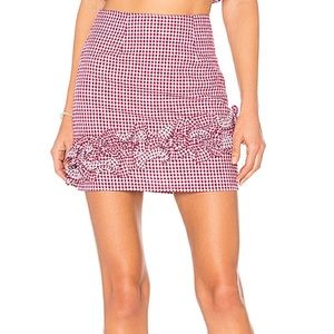 Lovers and Friends Ballard Ruffle Mini Skirt